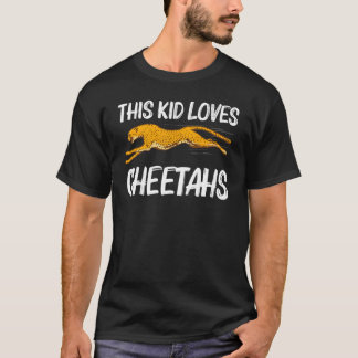 Camiseta Cute Cheetah For Kids Boys African Safari Wildlife