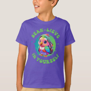 Camiseta Cute Chibi Kawaii — Ano escolar do papagaio