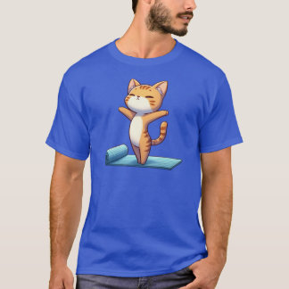 Camiseta Cute Chibi Yoga Cat funny