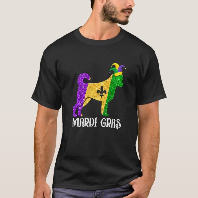 Camiseta Cute Chihuahua Dog Lover Mardi Gras Party Jester M (Frente)