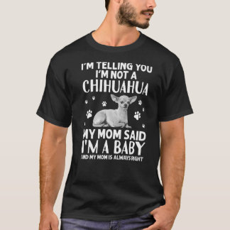 Camiseta Cute Chihuahua Para Mulheres Cachorro Criado Chihu