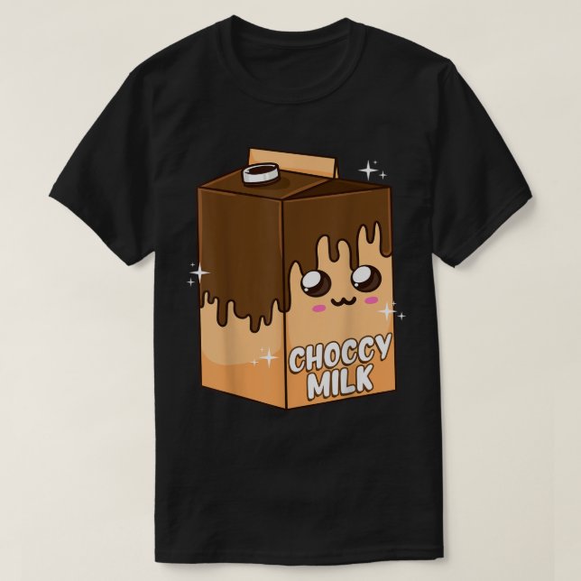 Camiseta Cute Choccy Milk Kawaii Meme (Frente do Design)