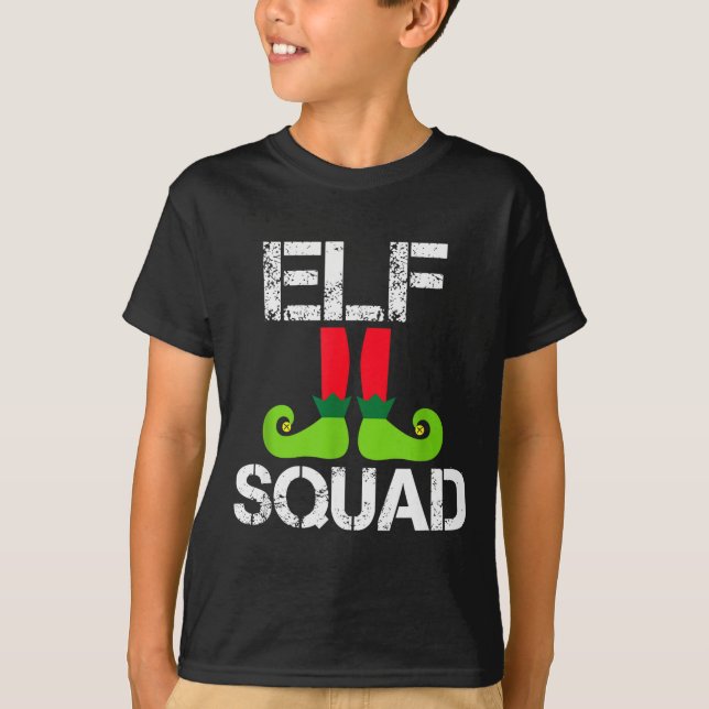 Camiseta Cute Christmas Cheer Elf Squad Santa's Helper  (Frente)