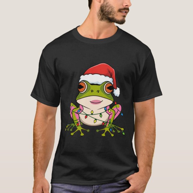 Camiseta Cute Christmas Coqui Frog _ Holiday Puerto Rican L (Frente)
