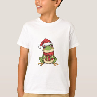 Camiseta Cute Christmas Frog Sweater - Santa Frog Holding G