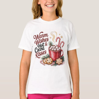 Camiseta Cute Christmas warm wishes saying