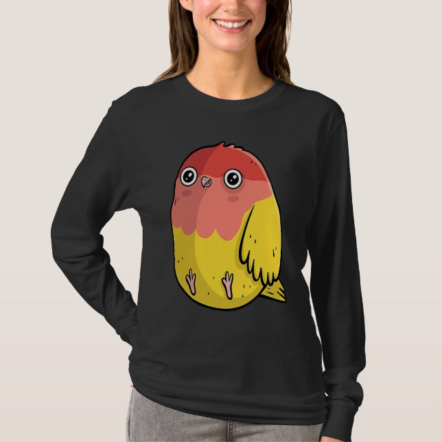 Camiseta Cute Chubby Lutino Lovebird  For Bird (Frente)