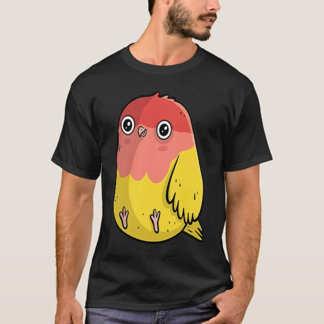 Camiseta Cute Chubby Lutino Lovebird  For Bird (Frente)