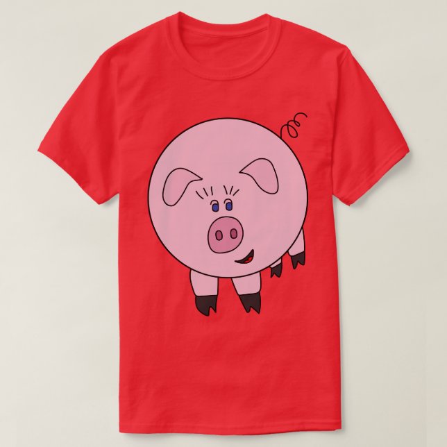 Camiseta Cute Chubby Pig (Frente do Design)