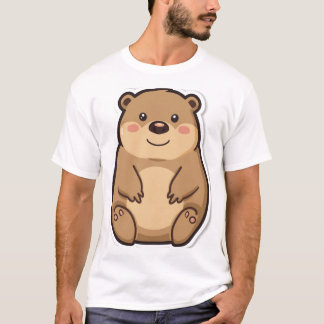 Camiseta Cute Chubby Wombat Sticker Style