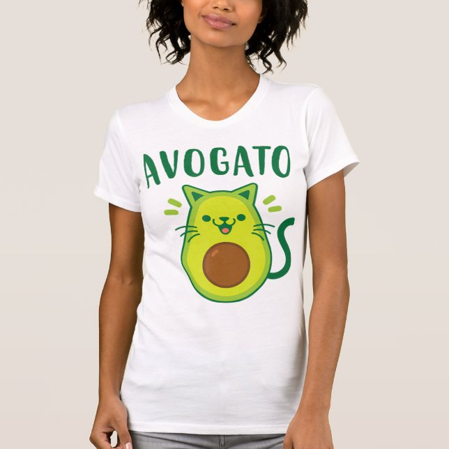 Camiseta Cute Cinco de Mayo Avogato Avocado Cat Funny Avoca (Frente)