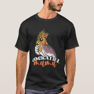 Camiseta Cute Cockatiel Weiro Bird Mãe para Proprietários d