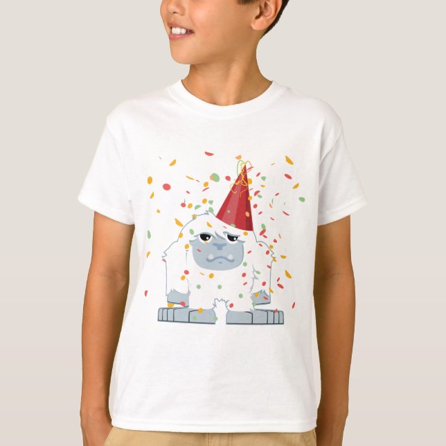 Camiseta Cute Confetti Party Yeti (Frente)