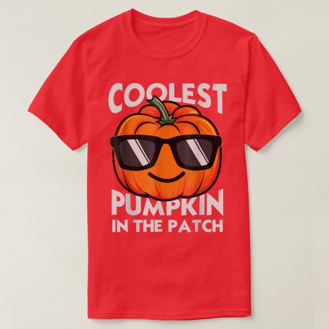 Camiseta Cute Coolest Pumpkin In The Patch Boys Halloween C (Frente do Design)