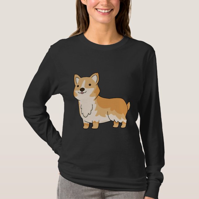 Camiseta Cute Corgi  198 (Frente)
