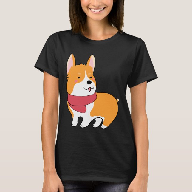 Camiseta Cute Corgi 527 (Frente)