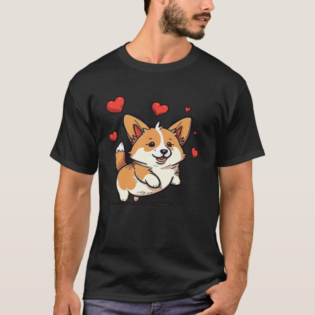 Camiseta Cute Corgi Cool Pembroke Welsh Corgi  13 (Frente)