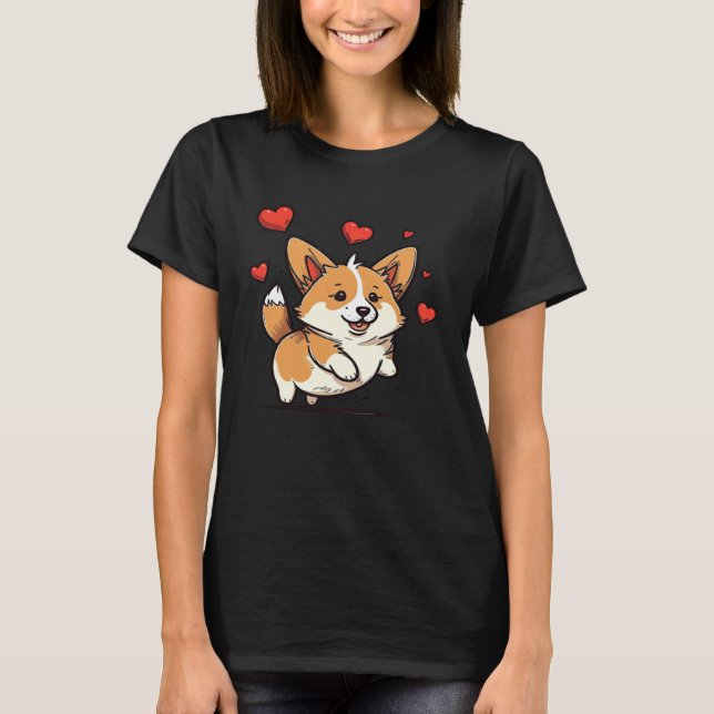 Camiseta Cute Corgi Cool Pembroke Welsh Corgi  13 (Frente)