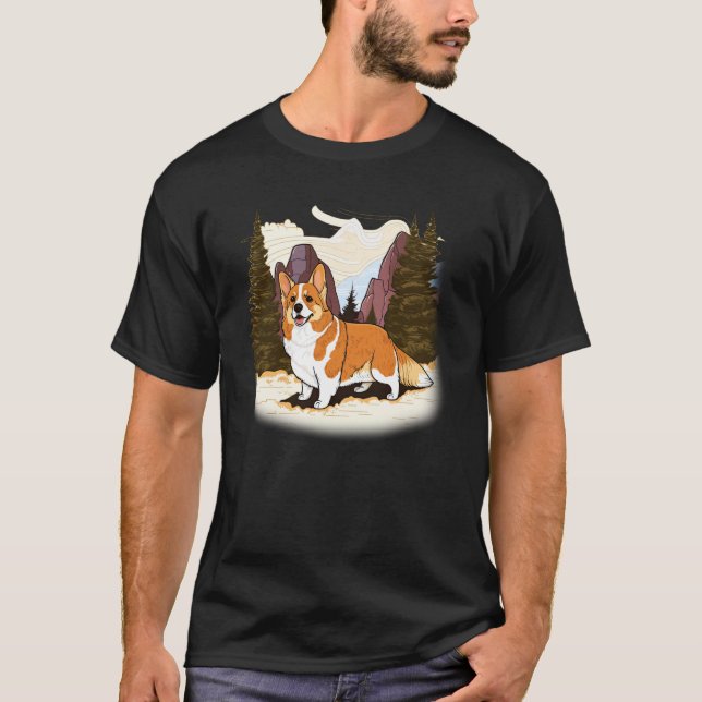 Camiseta Cute Corgi Cool Pembroke Welsh Corgi  15 (Frente)