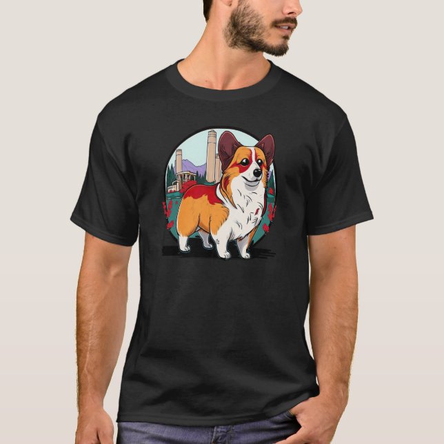 Camiseta Cute Corgi Cool Pembroke Welsh Corgi  6 (Frente)