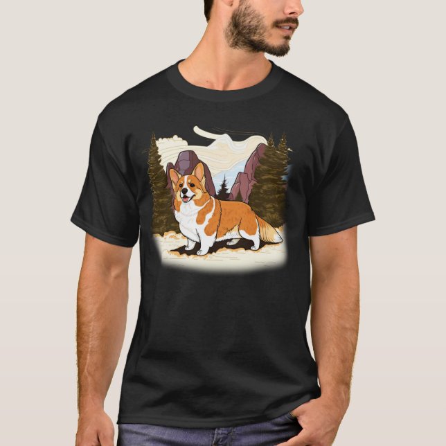 Camiseta Cute Corgi Cool Pembroke Welsh Corgi  7 (Frente)