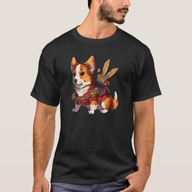 Camiseta Cute Corgi Cool Pembroke Welsh Corgi  7 (Frente)