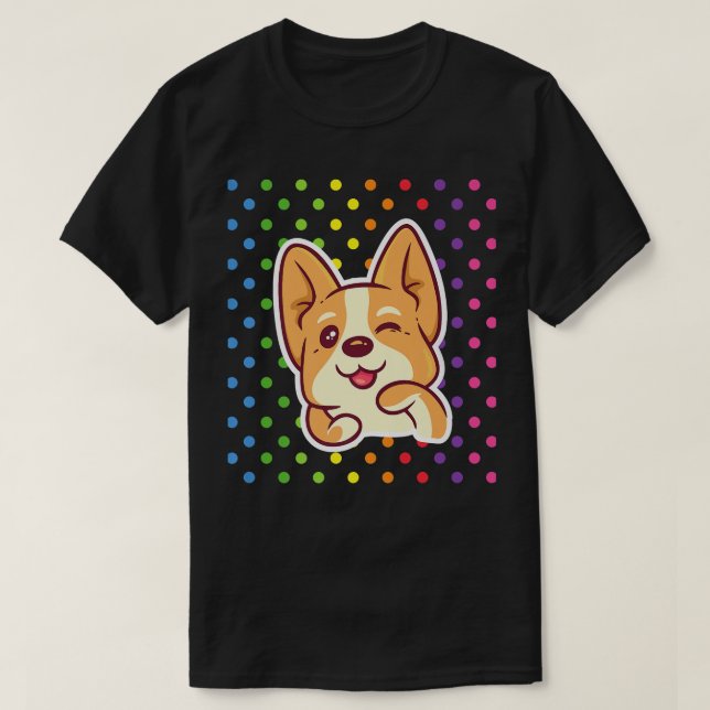 Camiseta Cute Corgi Gifts Kawaii Corgi Pembroke Welsh Corgi (Frente do Design)