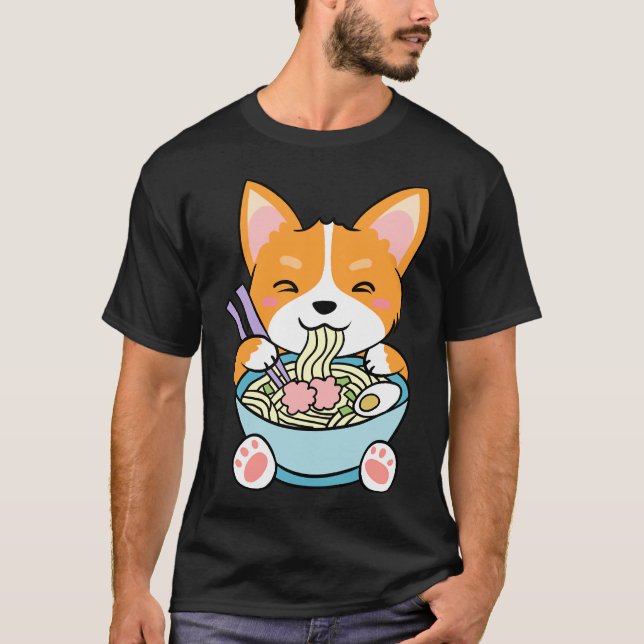Camiseta Cute Corgi Noodle (Frente)