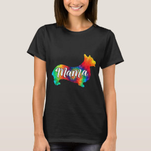 Camiseta Cute Corgi Psychedelic Art Hippy Dog Mama