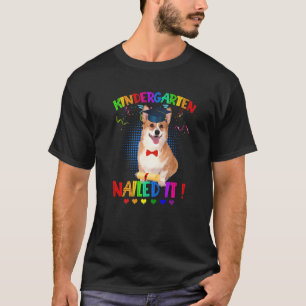 Camiseta Cute Corgi Turma de Formatura da Educação Infantil