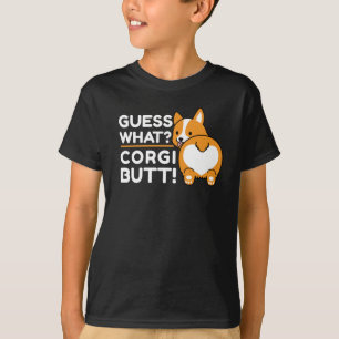 Camiseta Cute Corgis - Engraçado Adivinha O Quê? Bumbum C