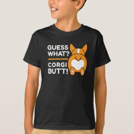 Camiseta Cute Corgis - Engraçado Adivinha O Quê? Bumbum Cor