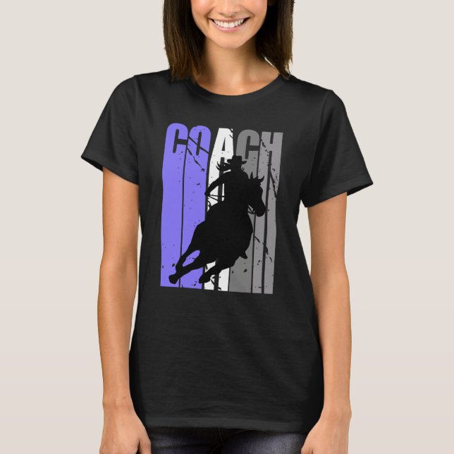 Camiseta Cute Cowgirl Coach Instructor Cow Girls Rides Hors (Frente)