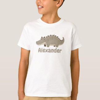 Camiseta Cute Crocodile Boys Name personalizável