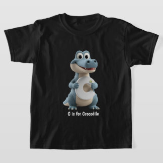 Camiseta Cute Crocodile Kids T-Shirt | C is for Crocodile A