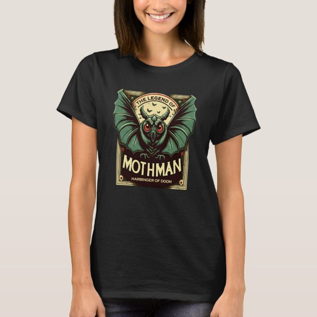 Camiseta Cute Cryptid Harbinger of Doom Mothman (Frente)