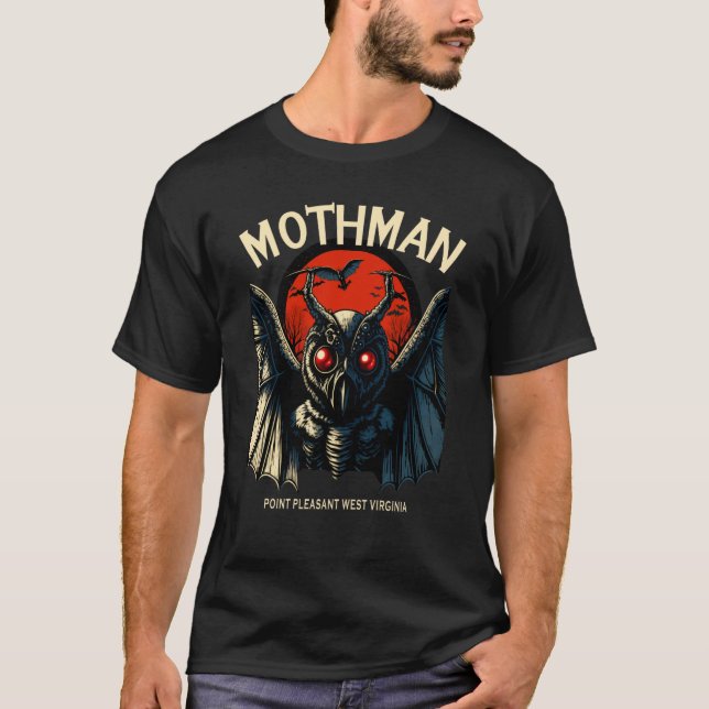 Camiseta Cute Cryptid Mothman  1 (Frente)
