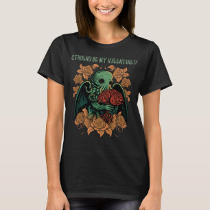 Camiseta Cute Cthulhu Seja Meu Namorados