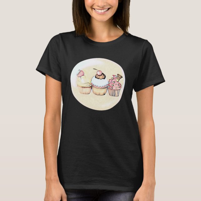 Camiseta Cute  Cupcake  Bakery Cake  Baking (Frente)