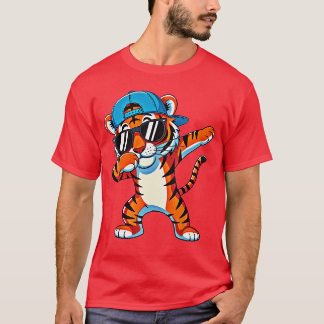 Camiseta Cute Dabbingiger Menoddler Boys Animal Wildcats fr (Frente)