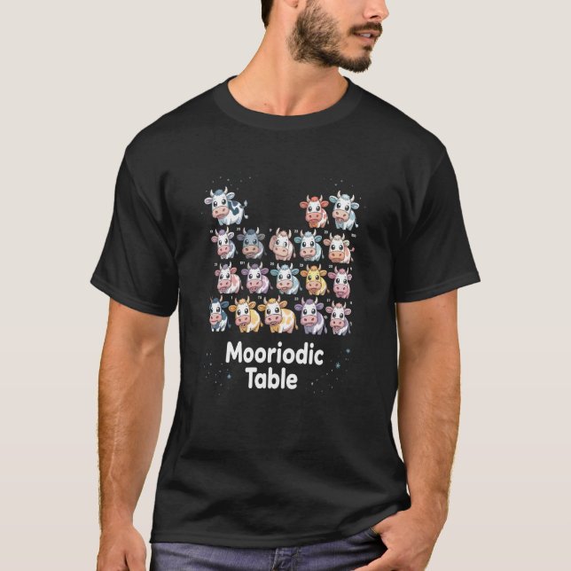 Camiseta Cute Dairy Chemistry Teacher MOORIODIC Periodic Ta (Frente)