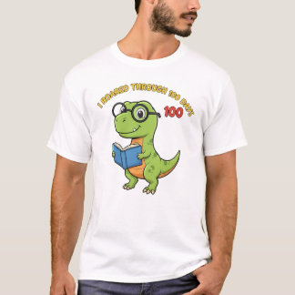 Camiseta Cute Dinosaur 100 Days of School