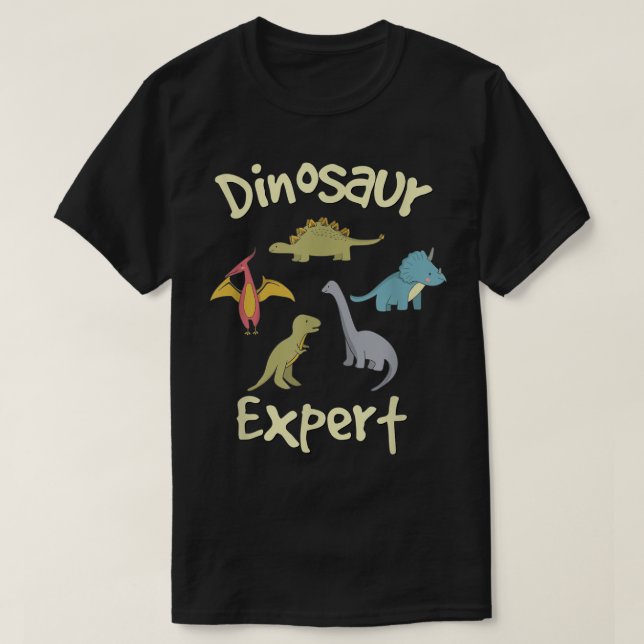 Camiseta Cute Dinosaur Expert Design (Frente do Design)