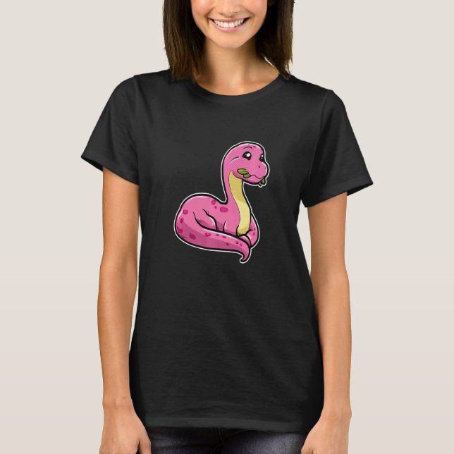 Camiseta Cute Dinosaur Primeval Animal Apatosaurus Premium (Frente)