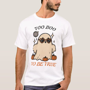 Camiseta Cute Disco Fantasma Halloween