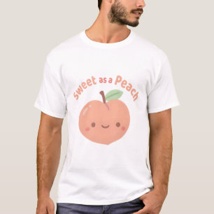 Camiseta Cute Doce Como Um Pêssego Cumprimento