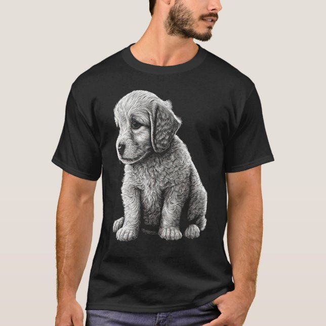 Camiseta Cute Dog Graphic Puppy Illustration 1 (Frente)
