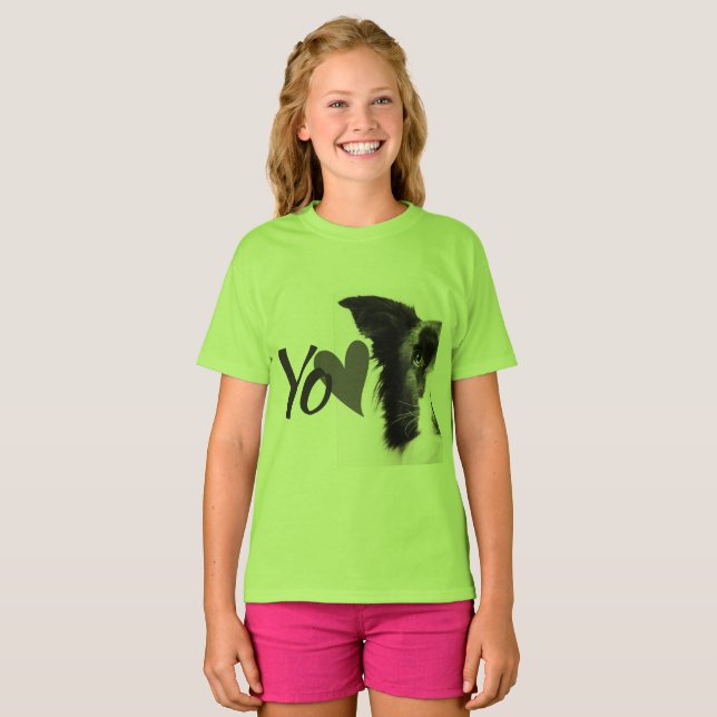 Camiseta Cute Dog T-Shirt Design (Frente Completa)