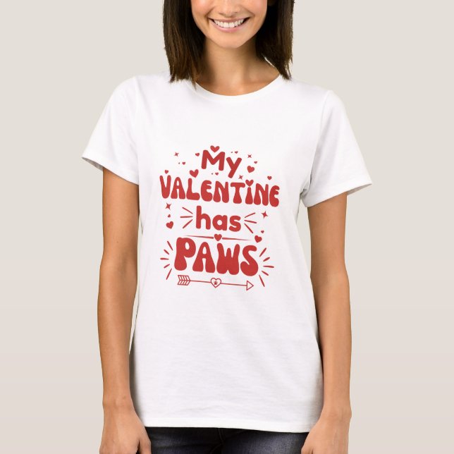 Camiseta Cute Dog Valentine Gift for Pet Lovers (Frente)