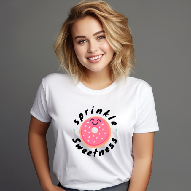 Camiseta Cute Donut Sprinkle Sweetness (Criador carregado)